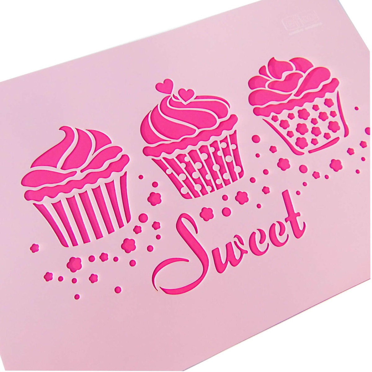 Schabloniertechnik Kuchen Schablone